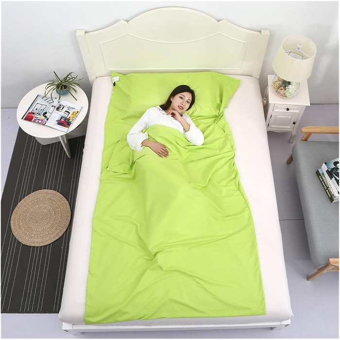 GIJMZY Sleeping Bag Liner Breathable Portable Sleeping Bag Liner Sleeping Bag Travel Mat Camping Outdoor Sleeping Bag Set Hotel Room Liner