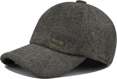 Кепка бейсболка чоловіча Clakllie зимова тепла з флісу та вушками, з козирком, для спорту та відпочинку на вулиці