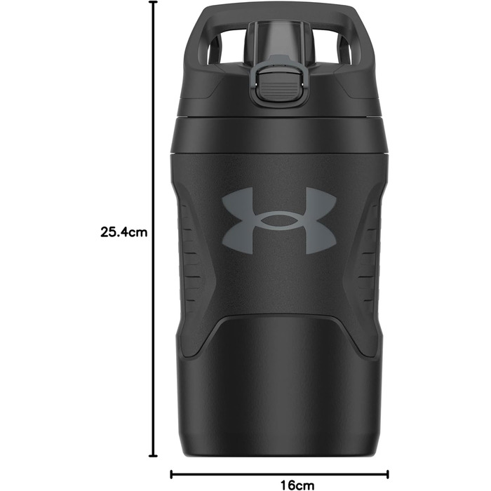Пляшка спортивна термос Under Armour з ручкою, 907.2 г, чорна - для бейсболу, футболу та інших видів спорту, герметична