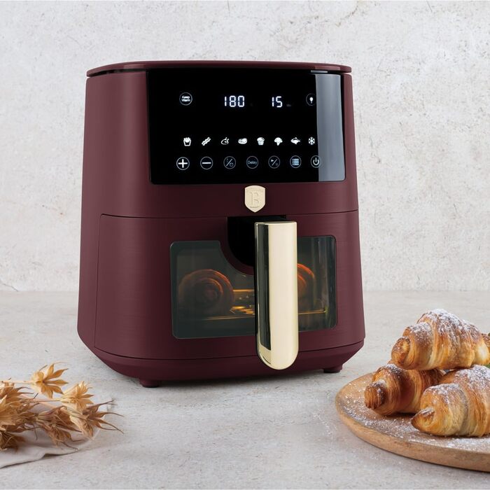 Фритюрниця Berlinger Haus Leonardo Collection 5L з цифровим дисплеєм та 8 автоматичними програмами, 1400 Вт, без олії