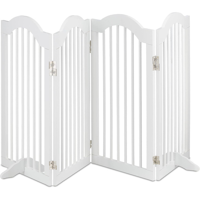Захисне ворота Relaxdays: розкладне, самостійне, 92 x 205 см, для собак та котів, біле