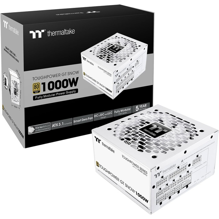 Блок живлення Thermaltake Toughpower GT 1000W, білий