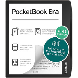 PocketBook Era Stardust Silver: 7-дюймовий електронний ридер 16GB срібного кольору