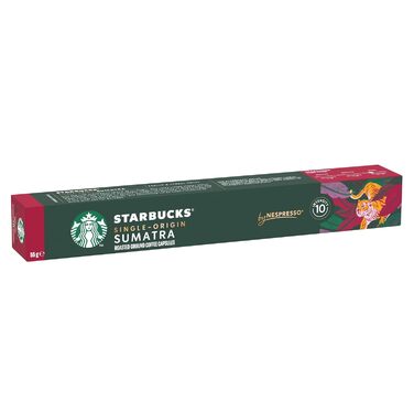 Кава Starbucks Single-Origin Sumatra в капсулах Nespresso, темне обсмаження, 60 капсул (6 шт. по 10 г)
