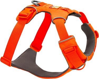 Нашийник для собак Ruffwear Front Range, міцний матеріал TubeOK, алюмінієва застібка, регульований, для активного відпочинку, розмір 51-66 см (Blaze Orange, M)