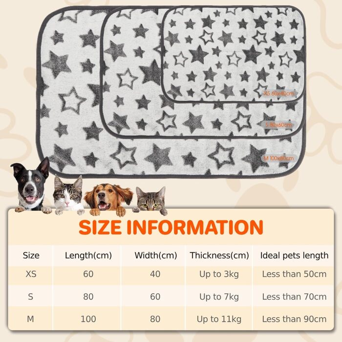 М'яка флісова ковдра для собак та котів Nobleza, 80 x 100 см, сіра. Ковдра для дивана, легко перуться.