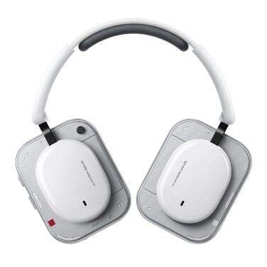 Бездротові накладні навушники Nothing Headphone (a) з активним шумозаглушенням (ANC), Hi-Res Audio, LDAC, до 135 год роботи акумулятора, білі