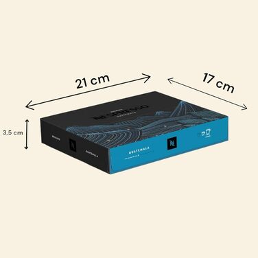 Капсули для кави Nespresso Pro Guatemala Lungo, 50 шт, суміш Arabica-Robusta, середній рівень обсмаження, Single Origin