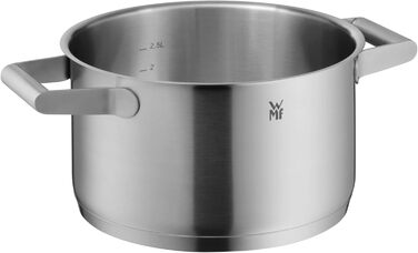 Набір каструль WMF Comfort Line Induktion 5-ти частинний з кришкою з термоскла, Cromargan нержавіюча сталь, з маркуванням, для індукційних плит, стійкий, без покриття