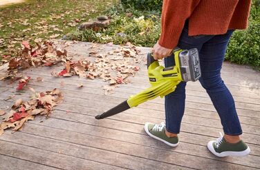 RYOBI 18V ONE+ Cordless Leaf Blower OBL1820S (Air speed 245 km/h, airflow 2.6 m³/min, without battery & charger in box)
