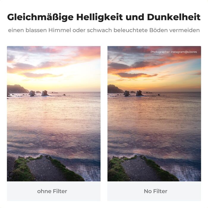 Фільтр градієнтний K&F Concept Nano-X 58mm Soft GND8 ND0.9 (3 стопи, 12.5%) - сірий