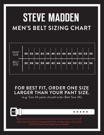 Чоловічий шкіряний ремінь Steve Madden, чорний/коричневий (двоколірний)