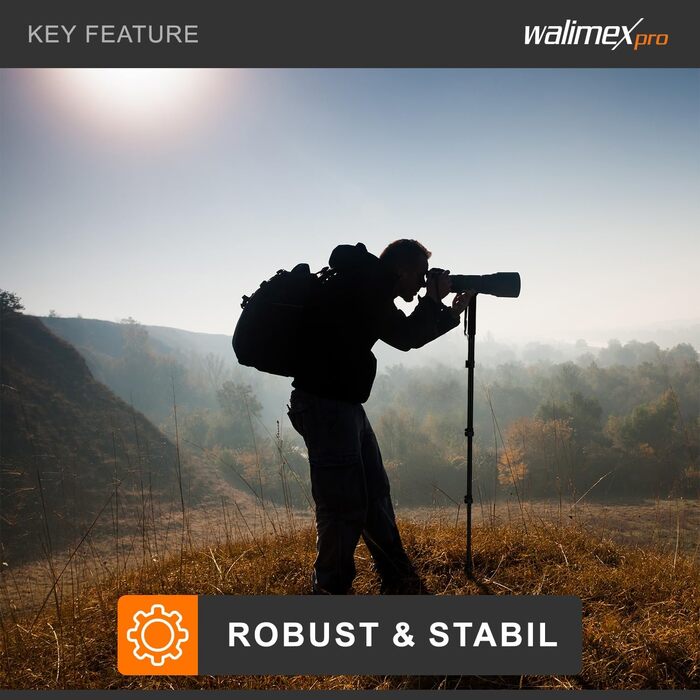 Штатив Walimex FT-1502 Pro: монопод, 177 см, для DSLR/DSLM, 10 кг, з сумкою