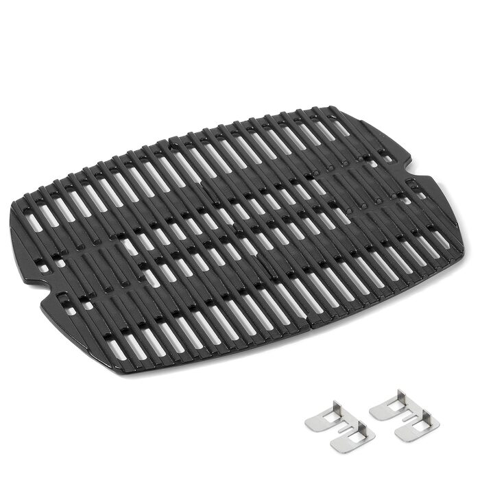 Решітка для гриля Onlyfire з чавуну, сумісна з Weber Q1000, Q120, Q140, Q1200, Q1400 (замінник Weber 7644)