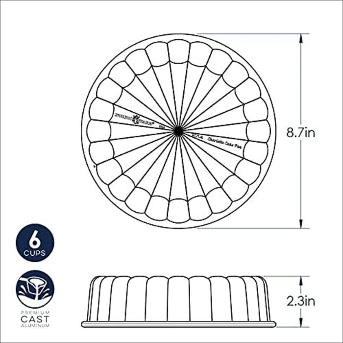 Форма для випікання Nordic Ware, алюміній, золота, 22 см