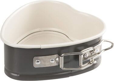 Dr. Oetker Mini Cake Tins Set EXCLUSIVE, cake tins with ceramic-reinforced non-stick coating, cake molds for various cakes, Grey-Brown/Crème, Quantity: 1 x 3-piece set