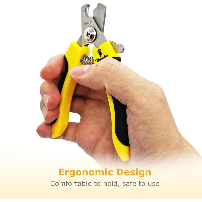 Професійна кусачка для собак з захистом, замком безпеки та пилочкою для нігтів (середній-великий, зелений). Кусачка для собак (малий-середній, жовтий)