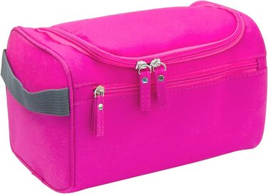 Сумка для туалетних аксесуарів у подорожі для чоловіків та жінок. Сумка-органайзер для косметики з можливістю підвішування (Рожева)