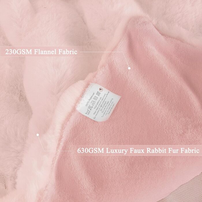 М'яка ковдра з штучного хутра, 130x150 см, рожева. Ковдра з плюшу, тепла, для дому, на диван, ліжко.