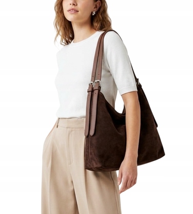 Сумка Terra Moda з екозамші, коричнева