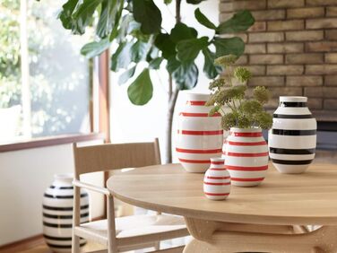 Ваза Kähler Omaggio, оригінальний дизайн, ручне розпису, блакитна, H20 см