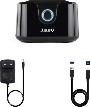 Док-станція TooQ TQDS-802B з двома SATA роз'ємами для 2.5/3.5