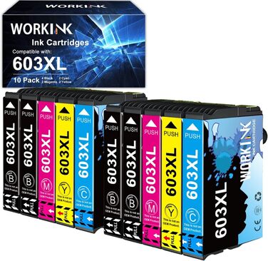 Комплект картриджів 963XL сумісні з HP OfficeJet Pro 9010, 9012, 9013, 9014, 9015, 9016, 9018, 9019, 9020, 9022, 9023, 9025, 9026 (чорний, блакитний, пурпуровий, жовтий)