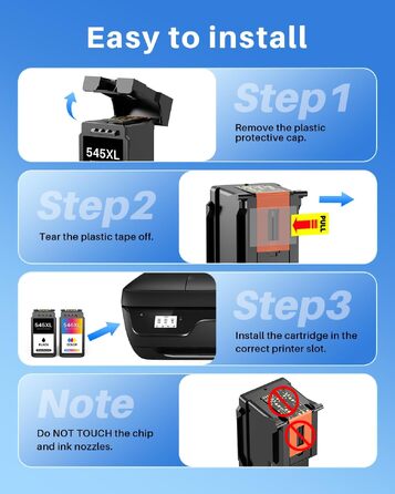 Картриджі для принтера Canon PG-545XL та CL-546XL (замінник) для серій TS3350, TS3450, TR4550, TR4650, MX490, MG2550s