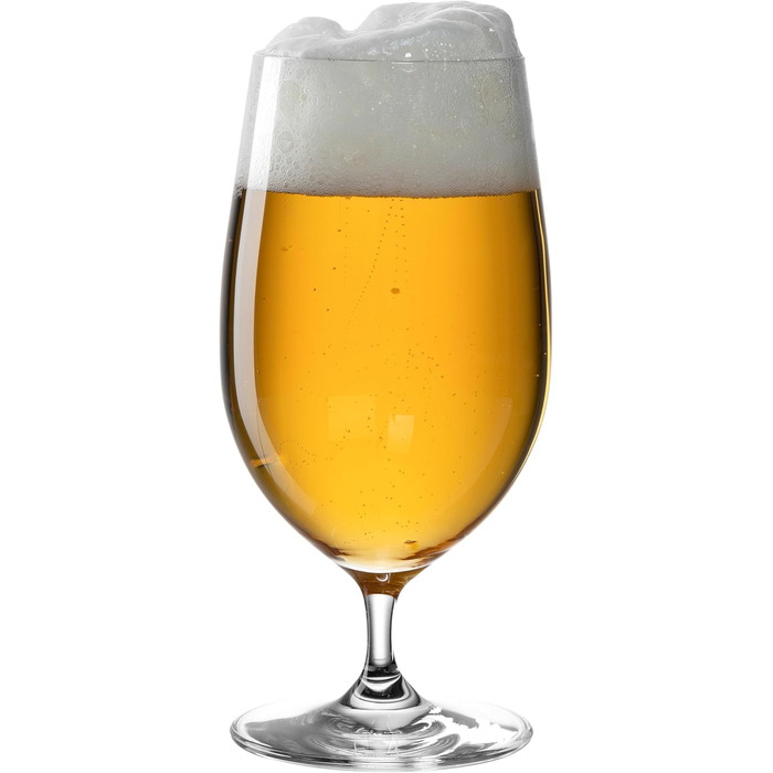 LEONARDO HOME CIAO+ Beer Glasses, Glasses, clear, 6 pieces (1 pack), 6