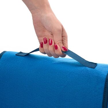 Плед для пікніка Meteor XXL водонепроникний, 150x190 см, синій - термоізольована килимок для кемпінгу, пляжу, саду