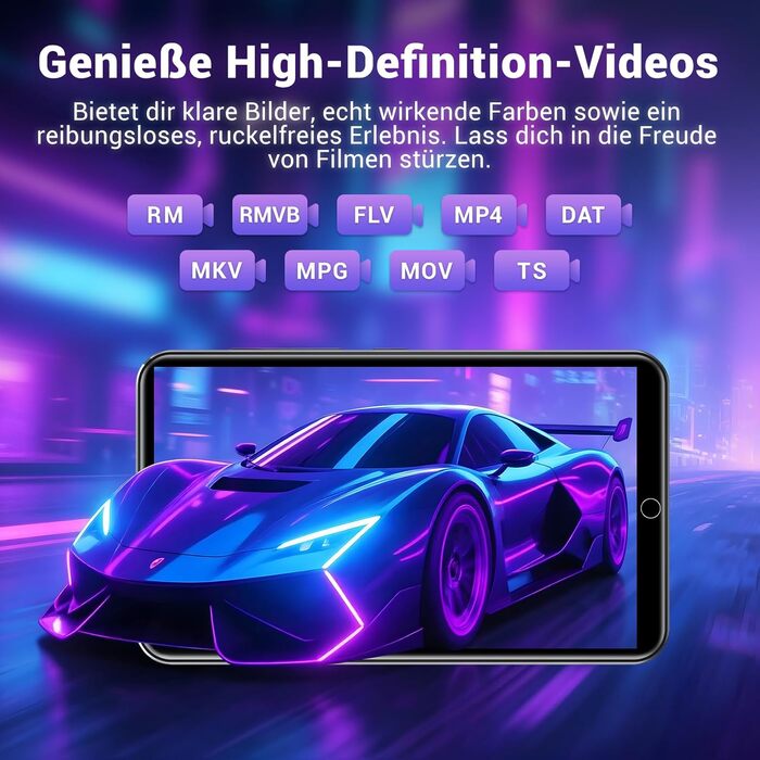 MP3 плеєр 80GB Bluetooth WiFi з Spotify, Hi-Fi Lossless, FM-радіо, E-Book (чорний)