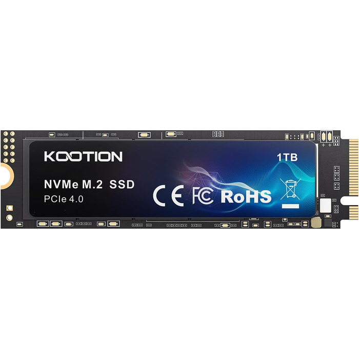 SSD KOOtion 1TB NVMe PCIe 4.0: Швидкий SSD для PS5, ігор та відеомонтажу