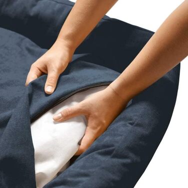 Собача подушка HUNTER EIBY, миюча, технологія Easy Clean, легка у догляді, блакитна (L)