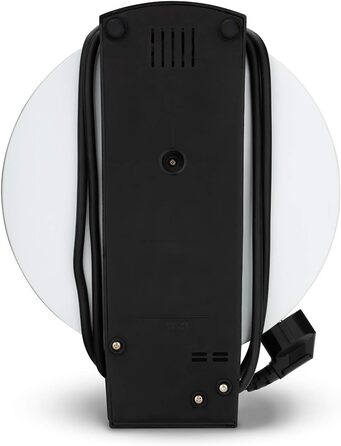 Вафельниця Cloer 1200 Вт для класичних вафель XXL, 19,5 см, сталева, біла, без сигналу