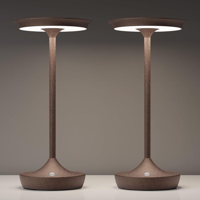 Бездротова LED-лампа для кемпінгу та дому: перезарядна настільна лампа з датчиком дотику, 3 кольори, IP54, 6000mAh (2 шт.)