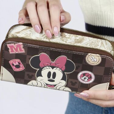 Disney Minnie Mouse Journey Essential Wallet, Brown, 19 x 10 cm