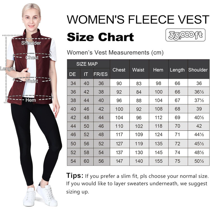 Жіноча флісова жилетка 38 розміру, темно-червоного кольору, з кишенями та блискавкою. Легка та зручна для активного відпочинку.