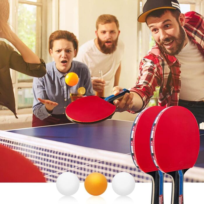Набір для настільного тенісу: 2 ракетки, м'ячі та сітка