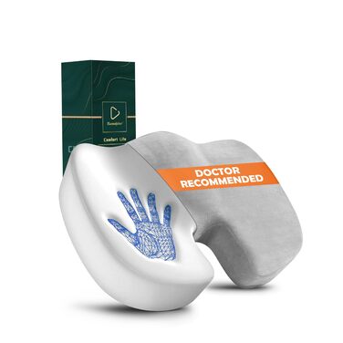 Подушка для офісного крісла з піни Memory Foam для підтримки спини та полегшення болю в куприку, нековзна