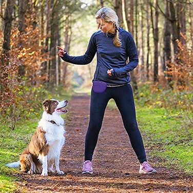 Силіконові пакети для корму для собак (2 шт.) - 2 пакети для ласощів з кліпсою та магнітом - сумка для корму, ласощів, сухого та вологого корму для домашніх смаколиків