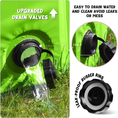 Foldable Dog Pool for Dogs, Dog Cushion Pool, Portable, for Dog Bath, Plastic, Large, Hard, Children's Pool (100 x 30 cm) (Large(120×30cm), Green)