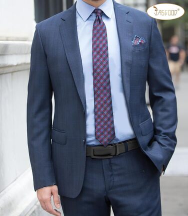 Чоловічий шкіряний ремінь JasGood з автоматичною застібкою, ширина 35 мм, чорний, 130 см (для талії 101-115 см)