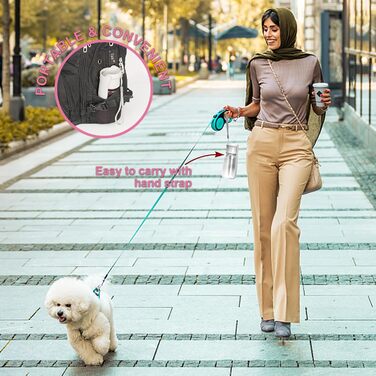 Складана пляшка для води для собак Canareen - портативна пляшка для тварин 550 мл для прогулянок, подорожей та активного відпочинку