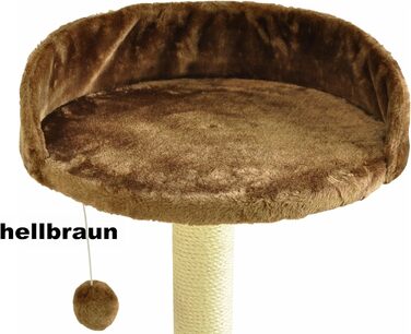 Nanook Kratzbaum Liegeplatz Top for Strong Cats - Size XXL - 46 cm Ø - Beige (Light Brown)