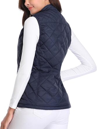 Жіноча легка пухова куртка Teppwete з кишенями, тепла осінньо-зимова модель, темно-синій колір (M)