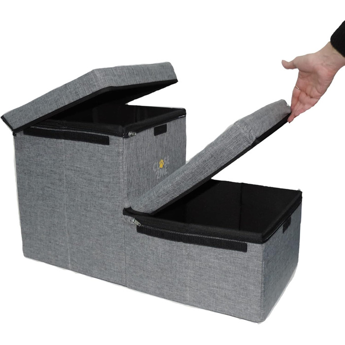 Сходинки для домашніх тварин CLOSE2ME PetStair Deluxe з місцем для зберігання, двоступеневі