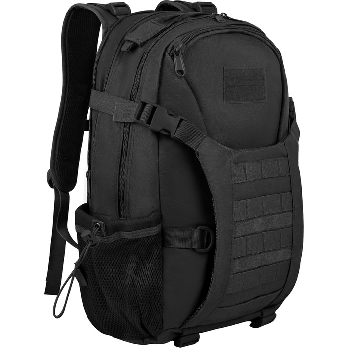 Zavothy 35/45L Military Backpack Men Women, Tactical Backpack, Trekking Backpacks, Outdoor Backpacks, Hiking Backpacks, for Camping, Mountaineering, Gymnastics Training, Shopping, City Trips, Cycling (Black-35l)