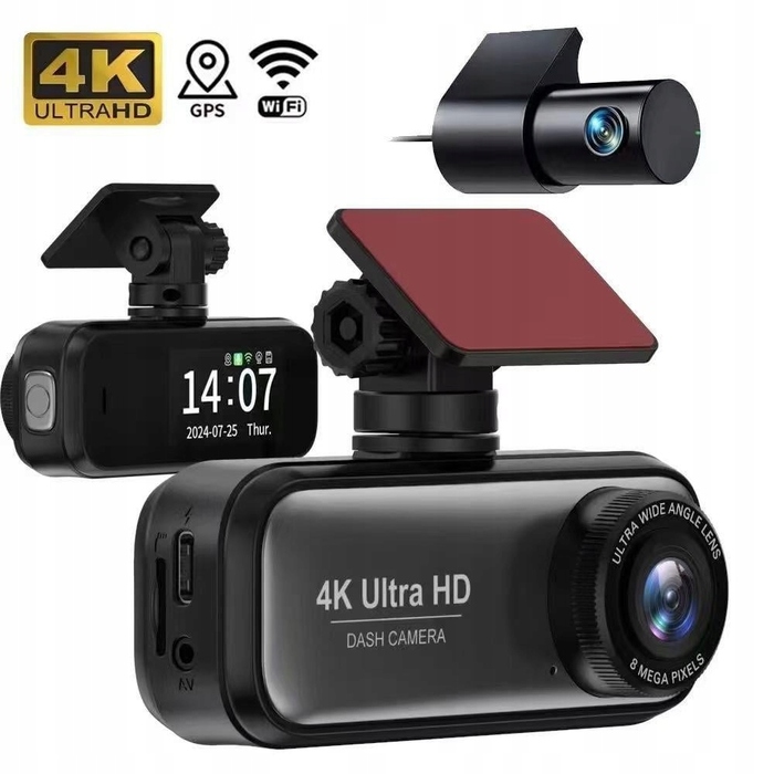 Автомобільний відеореєстратор DIAWAY C900A 4K UHD з Wi-Fi, GPS та задньою камерою