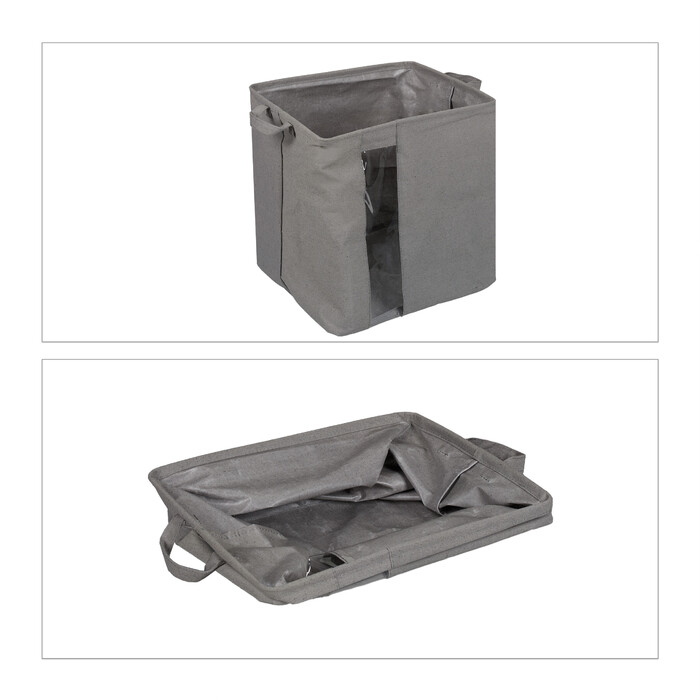 Relaxdays Storage Basket with Clear Window