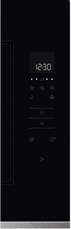 Вбудована мікрохвильова піч Zanussi ZMSN5SX, 17 л, 700 Вт, чорний/нержавіюча сталь